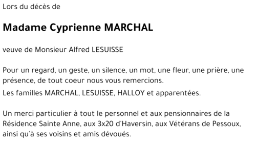 Cyprienne MARCHAL
