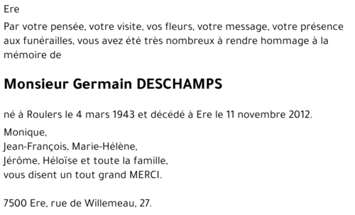 Germain DESCHAMPS
