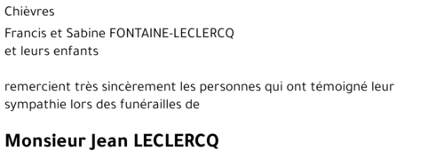 JEAN LECLERCQ