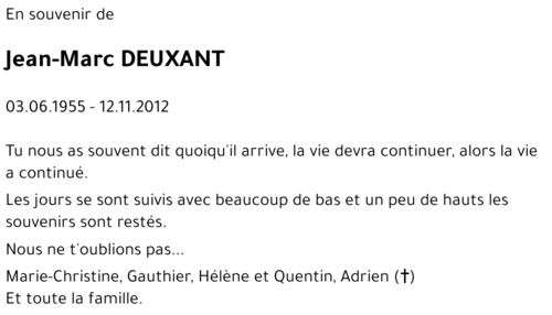 Jean-Marc DEUXANT