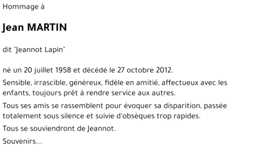 Jean MARTIN