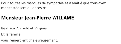 Jean-Pierre WILLAME