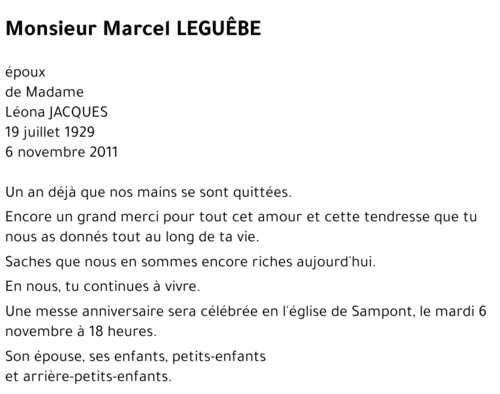 Marcel LEGUEBE