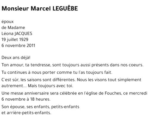 Marcel LEGUEBE