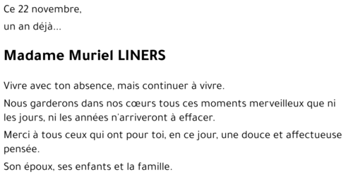 Muriel LINERS