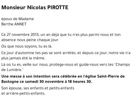 Nicolas PIROTTE