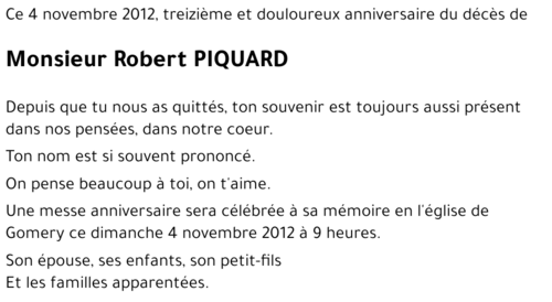 Robert PIQUARD