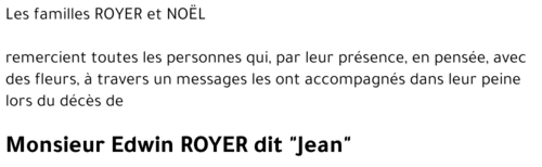 ROYER Edwin dit 