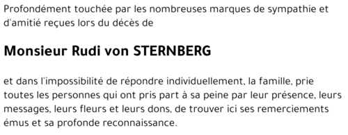 Rudi von STERNBERG