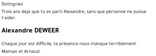 Alexandre DEWEER