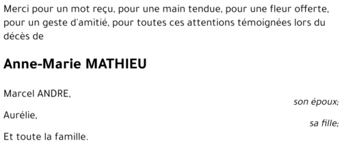 Anne-Marie MATHIEU
