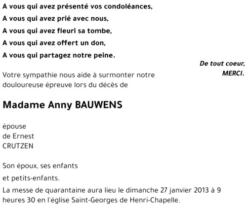 Anny BAUWENS