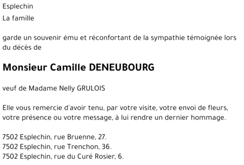 Camille DENEUBOURG