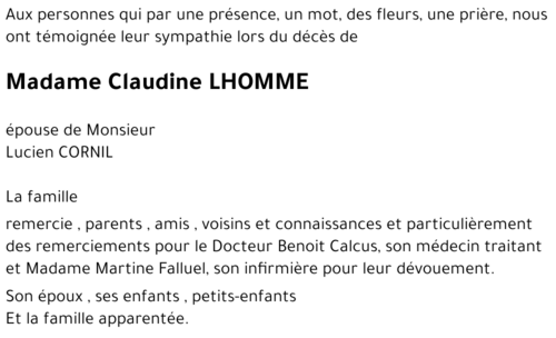 claudine LHOMME