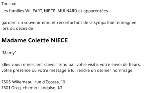 Colette NIECE