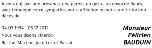 Félicien BAUDUIN