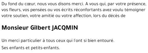 Gilbert JACQMIN