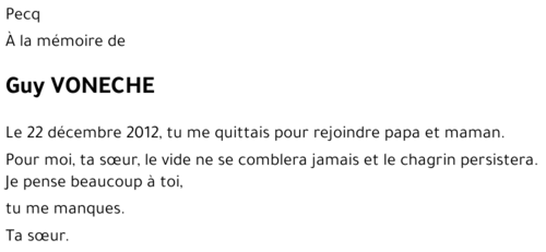 Guy VONECHE