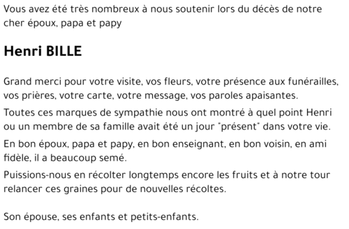 Henri BILLE