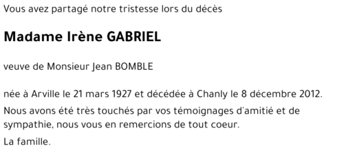 Irène GABRIEL
