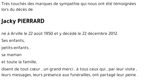 Jacky PIERRARD