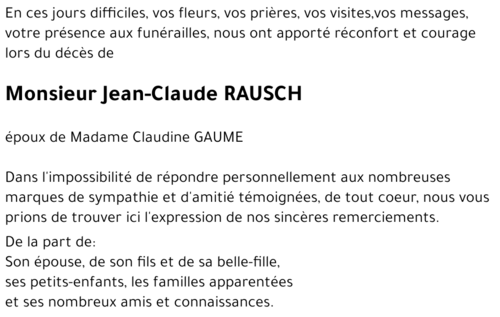 Jean-Claude RAUSCH