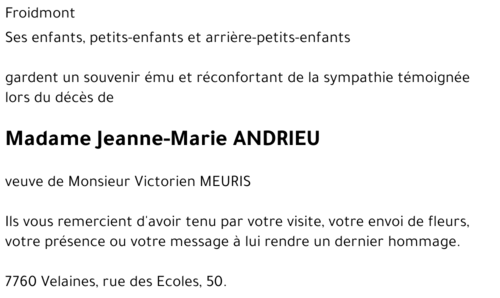 Jeanne-Marie ANDRIEU