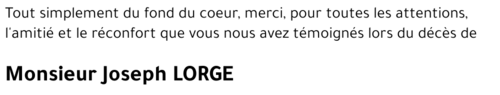 Joseph LORGE