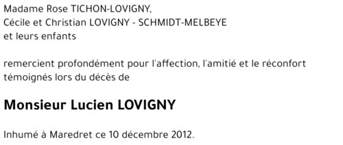 Lucien LOVIGNY