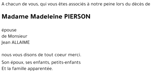 Madeleine PIERSON