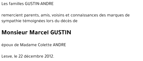 Marcel GUSTIN