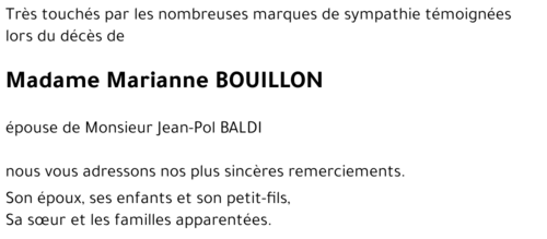 Marianne BOUILLON