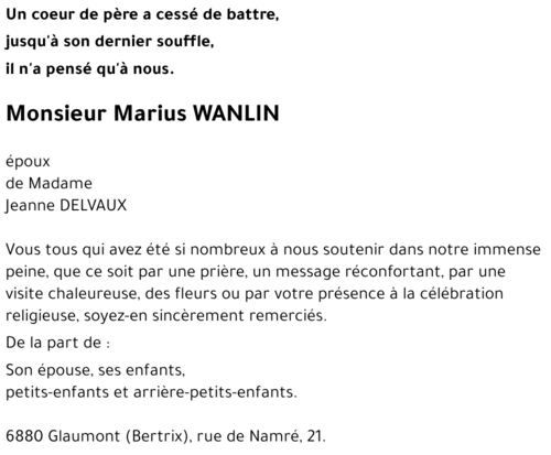 Marius WANLIN