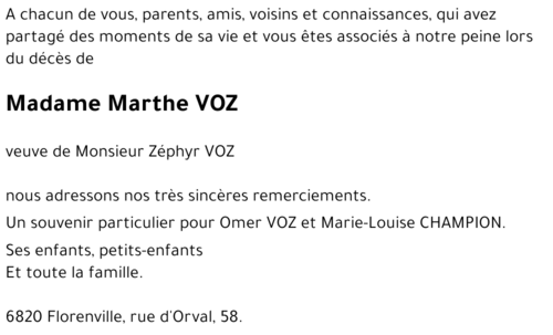 Marthe VOZ