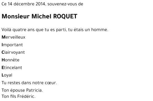 Michel ROQUET