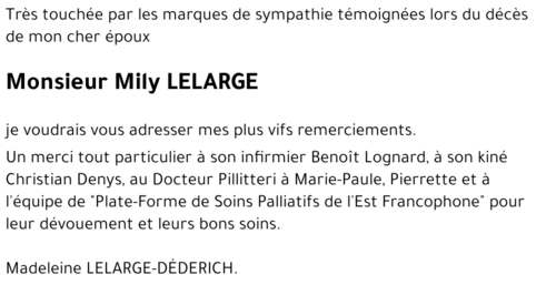 Mily (Emile) LELARGE