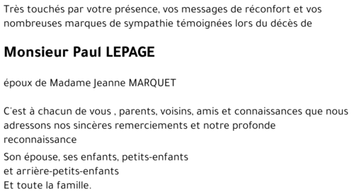Paul LEPAGE