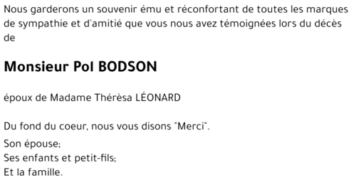 Pol BODSON