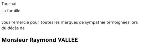 Raymond VALLEE
