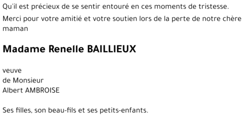 Renelle BAILLIEUX