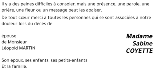 Sabine COYETTE