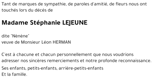 Stéphanie LEJEUNE