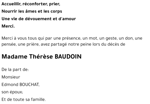 Thérèse BAUDOIN