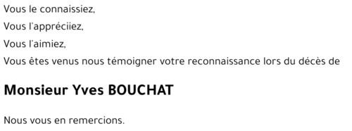 Yves BOUCHAT