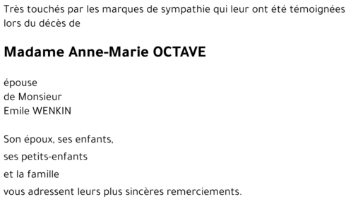 Anne-Marie OCTAVE