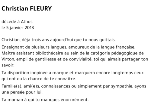 Christian FLEURY