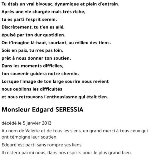Edgard SERESSIA
