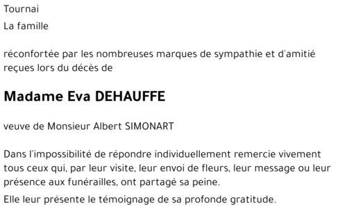 Eva DEHAUFFE