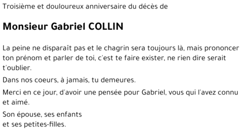 Gabriel COLLIN