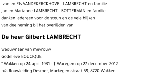 Gilbert LAMBRECHT